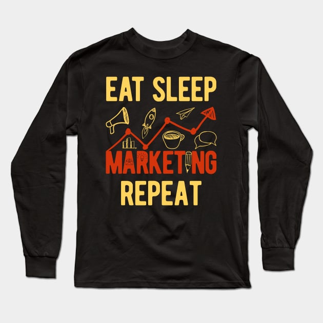 Funny Marketing Gifts Long Sleeve T-Shirt by Crea8Expressions